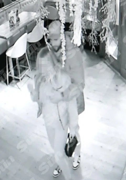 The boozed-up Kyle Walker paws at a woman in the video/via The Sun