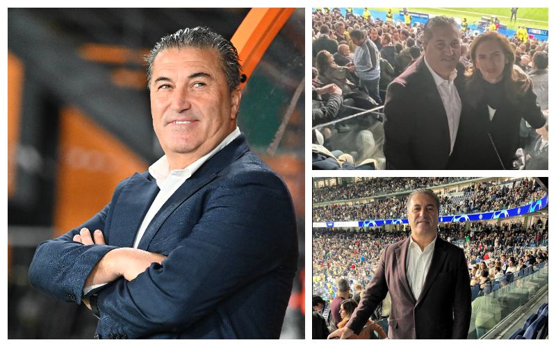 Ex Super Eagles coach Jose Peseiro and wife enjoy Champions League