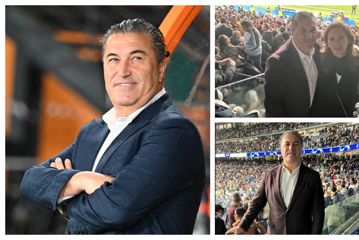 Jose Peseiro and wife enjoy Champions League date night