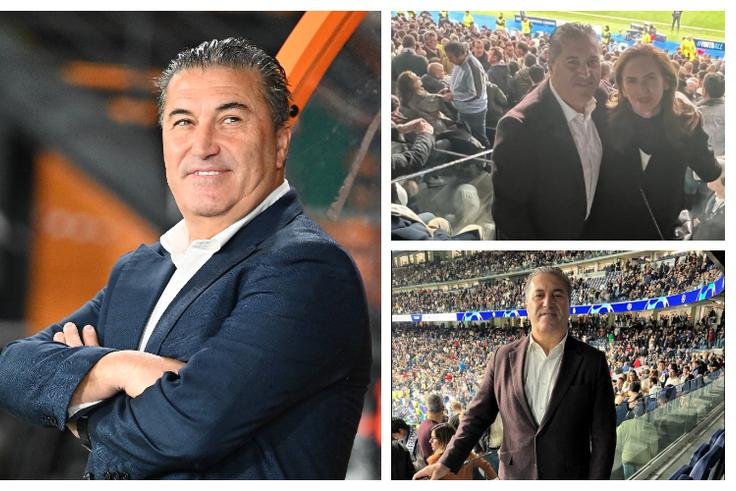 Jose Peseiro and wife enjoy Champions League date night