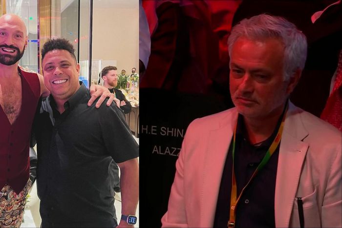 Jose Mourinho, Ronaldo, and Fury are celebrities in Saudi Arabia for the Anthony Joshua vs Francis Ngannou fight.