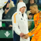 Carlo Ancelotti head coach of Real Madrid looks to Kylian Mbappe centre-forward of Real Madrid and France after is replaced during the LaLiga match between Real Betis Balompie and Real Madrid CF at Estadio Benito Villamarin || Image credit: Imago