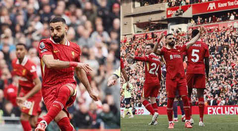Salah sinks Onuachu's Saints with penalty double to push Liverpool closer to EPL title
