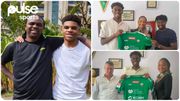 Super Eagles legend Nwankwo Kanu's son signs for European club
