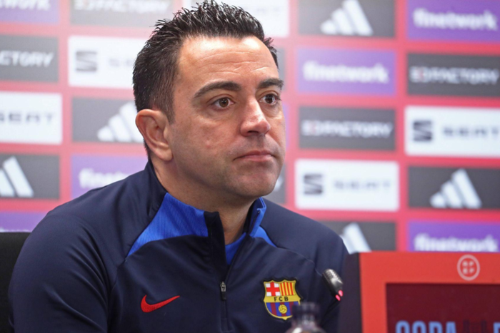 Xavi Hernandez during his stint as Barcelona coach || Image credit: Imago