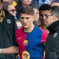 Late Barcelona first-team coach Carles Minarro Garcia attending to an injured Gavi || Image credit: Imago