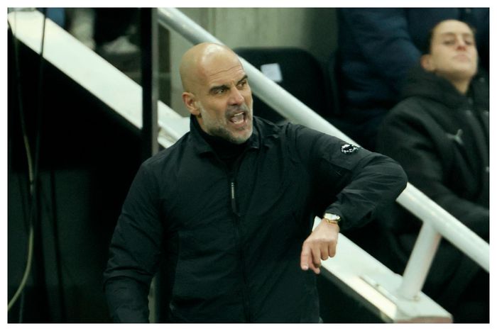 Man City manager Guardiola reacts to getting two-game touchline ban