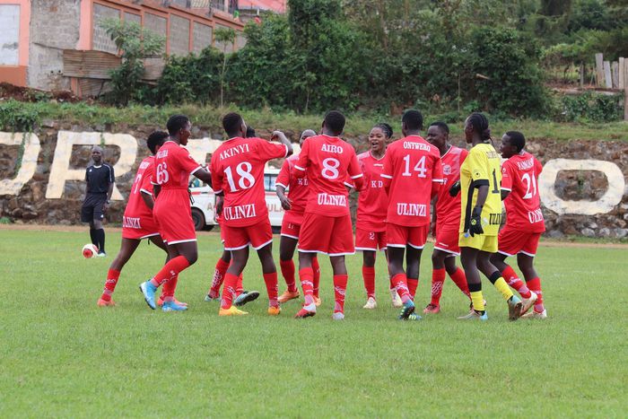 Ulinzi Starlets celebrating