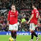 Marcus Rashford, Bruno Fernandes, and Christian Eriksen of Manchester United.