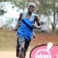 Emmanuel Wanyonyi running at Kasarani Annex.