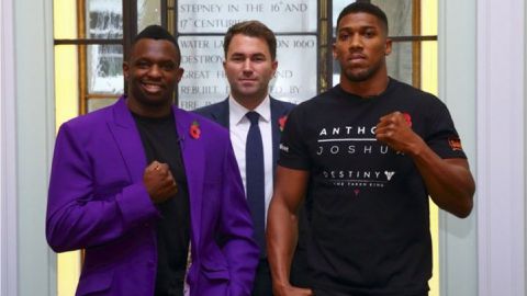Anthony Joshua set for rematch against Dillian Whyte