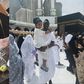 Super Eagles star Sadiq Umar shows off his visit to Mecca with his daughter.