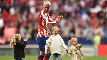 Antoine Griezmann celebrates birthday hat-trick with all his three children born on the same day