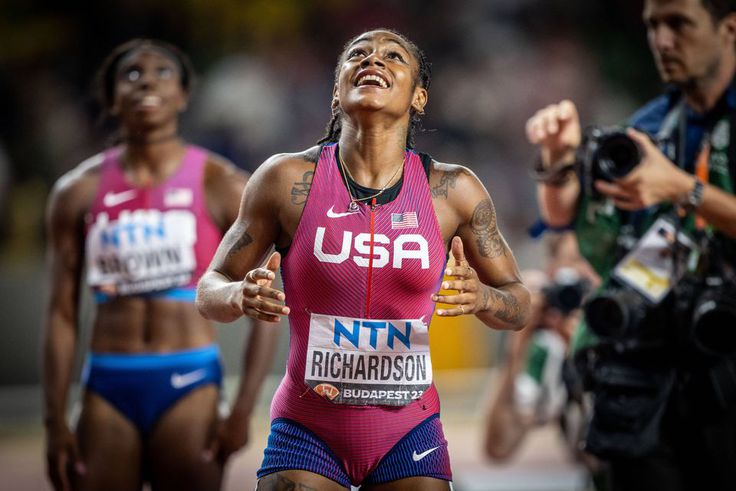 Sha’Carri Richardson Praises Chinese Stadium After Watching Akani Simbine Trounce Boyfriend Christian Coleman