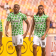: Bright Osayi-Samuel, Victor Osimhen and Alex Iwobi of Nigeria during the 2023 Africa Cup of Nations qualifiers between Nigeria and Guinea Bissau at Abuja Stadium on March 24, 2023 in Abuja, Nigeria. Photo by Victor ihechi Oguegbe