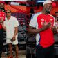 Nigerian NBA Star Adem Bona Okoro Teams Up with Fitness Influencer Ashton Hall at Miami Heat win against Philadelphia 76ers.