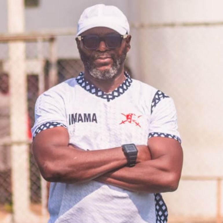 Imama Amapakabo insists the striker should already have 30 goals this season.