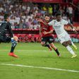Vinicius Junior in action against Osasuna