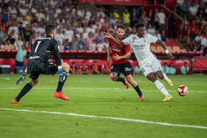 Vinicius Junior in action against Osasuna
