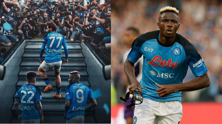Osimhen and club captain Giovanni Di Lorenzo are now side by side in the new Serie A post, and Kvaratskhelia has once more been named Napoli's hero.