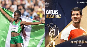 Tobi Amusan loses Laureus World Breakthrough of the Year to Tennis youngster Carlos Alcaraz