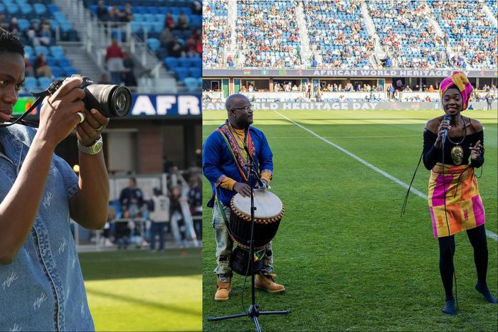 Super Falcons of Nigeria star Asisat Oshoala turns photographer on African World Heritage Day.