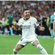 Real Madrid hero Joselu celebrates a dramatic night in Madrid.