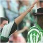 New Super Eagles coach Finidi George during his iconic celebration at LALIGA club Real Betis.