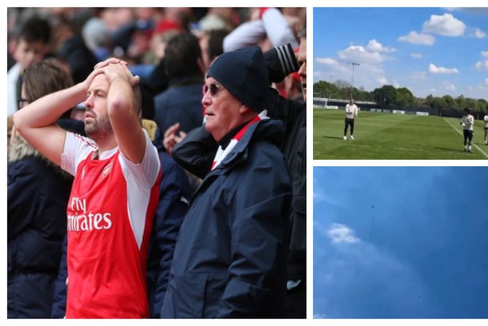 Arsenal fans shocked as Fulham players spotted playing with kite