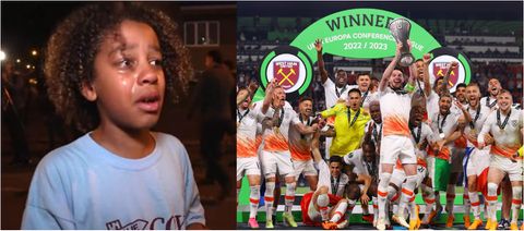 We have won more titles than Tottenham - Young West Ham fan tearfully pokes fun at Spurs after ECL win