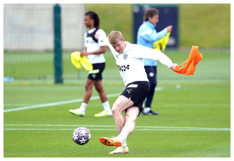 Kelvin De Bruyne training ahead of Champions League final