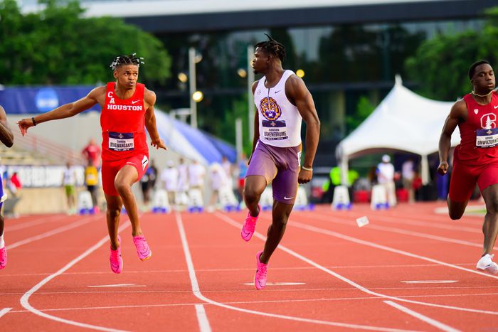 Godson Brume storms to 9.93s at NCAA Championships