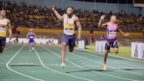 Kishane Thompson powers back into recognition with fourth-fastest time in the world this year at Racers Grand Prix