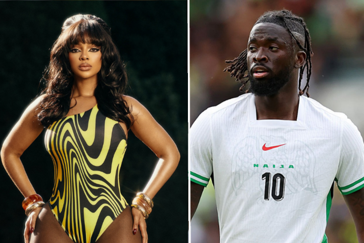 Are they dating? Super Eagles striker Tolu Arokodare spotted with influencer Mihlali Ndamase at Monaco GP