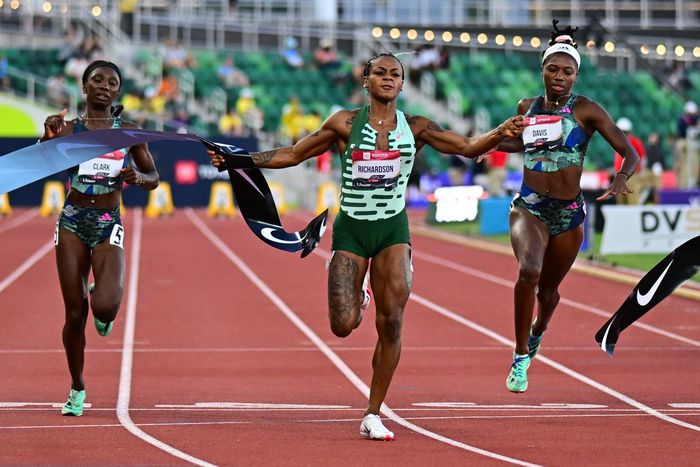 Sha'Carri Richardson says she's here to stay after winning the US title