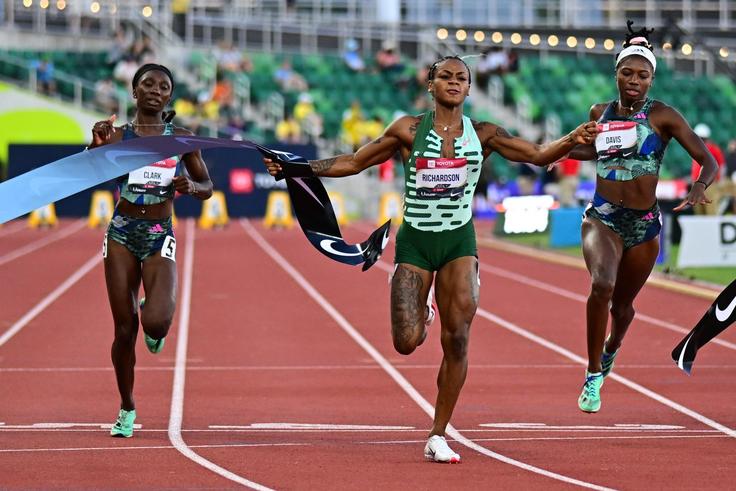 Sha'Carri Richardson says she's here to stay after winning the US title