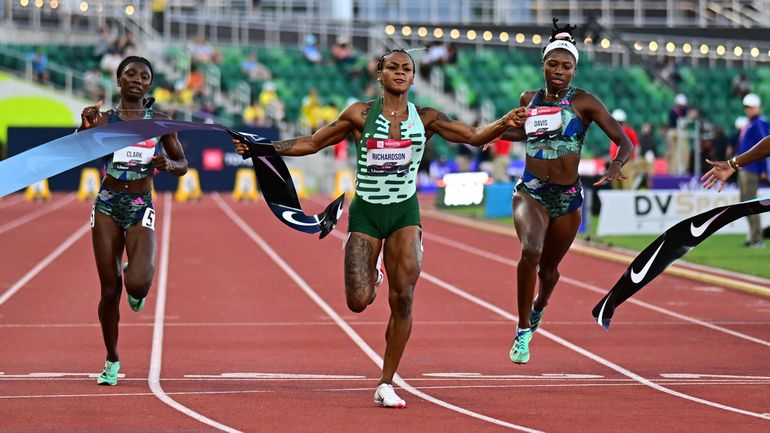 Sha'Carri Richardson says she's here to stay after winning the US title