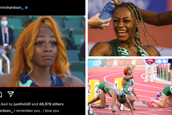 Video: Sha'Carri Richardson tosses her wig before winning the US title