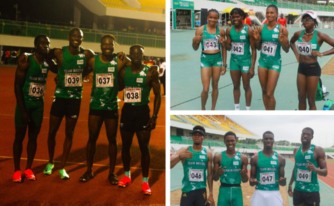Nigeria's relay teams record impressive times in their quests for World Championships tickets