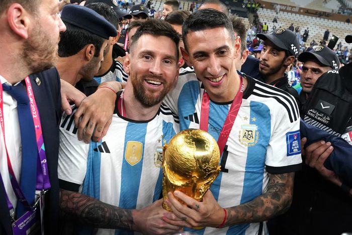 Angel Di Maria and Lionel Messi