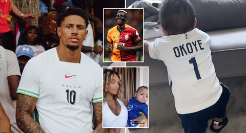“Project Osimhen” — Super Eagles ‘most handsome’ Maduka Okoye hints at football future for his namesake son after reuniting for the first time in months