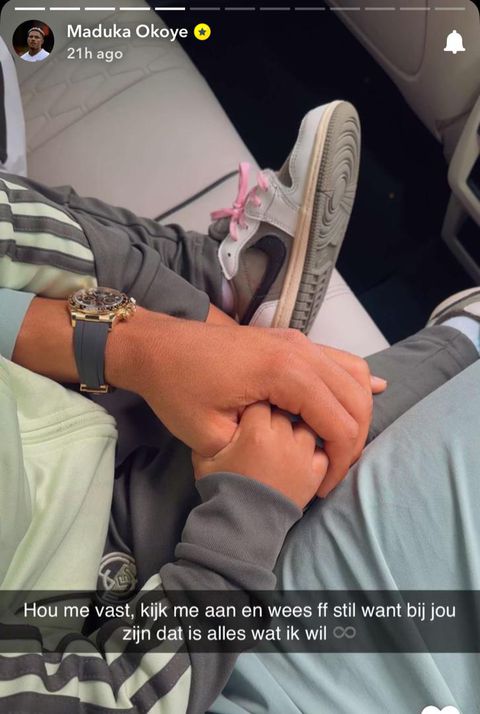 Maduka Okoye and his son Isaiah Emil Okoye