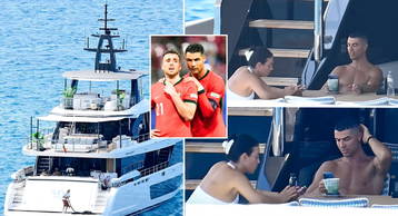 PHOTOS: Cristiano Ronaldo spotted with girlfriend Georgina Rodriguez on $7.4MILLION luxury yacht in Mallorca after missing Diogo Jota’s funeral
