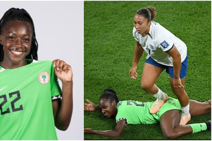 Lauren James stamps on Michelle Alozie |Pulsesports.ng