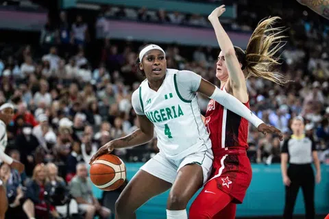 D'Tigress superstar Ezinne Kalu targets Los Angeles 2028 Olympics after Nigeria's loss to USA at Paris 2024.