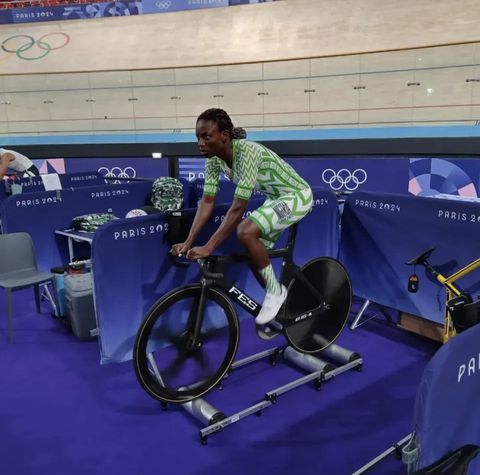 german track cyclist