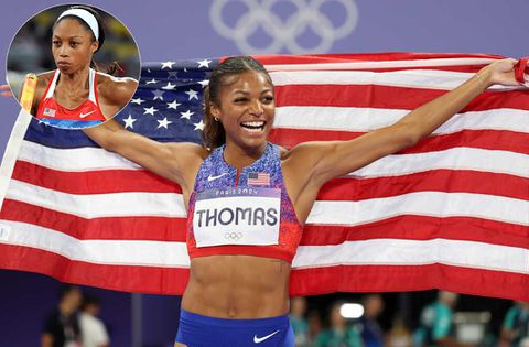 American sprint icon Michael Johnson on how incredibly similar Gabby Thomas is to Allyson Felix