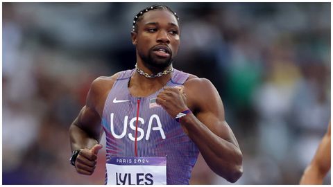 American star accuses Olympics organisers of favouring compatriot Noah Lyles ahead 200m final