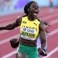 Shericka Jackson misses out on Flo Jo's world record by 0.14 seconds in Brussels