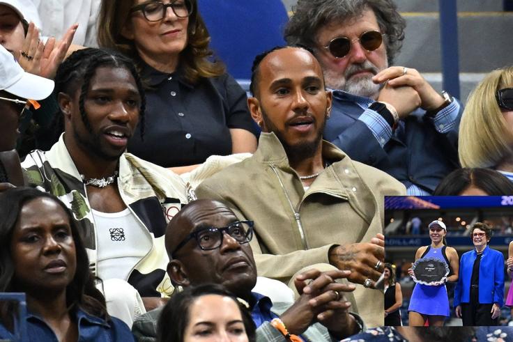 Noah Lyles, Lewis Hamilton & Gabby Thomas among stars spotted at US Open 2024 final